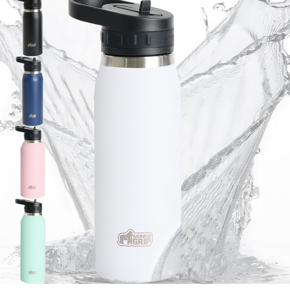 Gorilla‎ Grip White Water Bottle